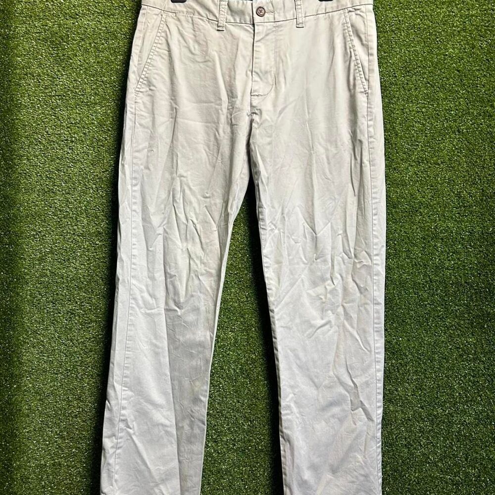 Tommy-hilfiger Men's Cream and Tan Trousers